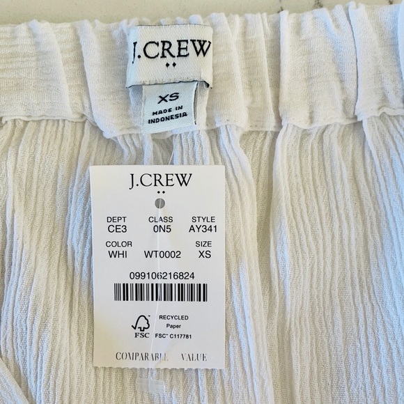J.Crew White Pull-on wrap cover-up skirt - Picture 5 of 13